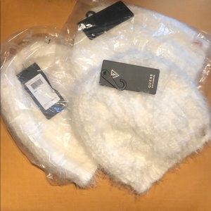 New Guess Mohair Beanie Hat